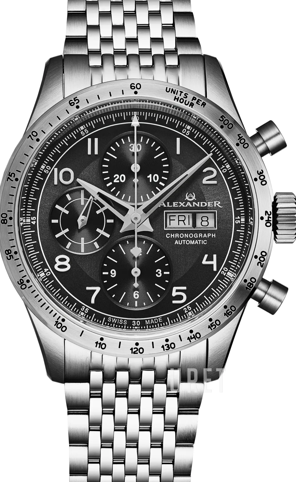 Chronograph Svart/Stål Ø42 mm