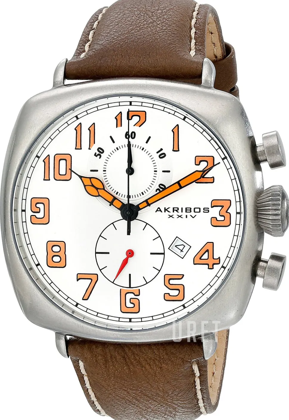 Chronograph Vit/Läder
