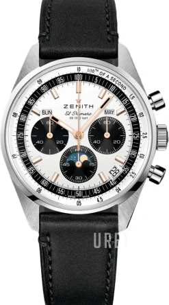 Chronomaster Original Vit/Läder Ø38 mm