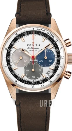 Chronomaster Original Vit/Läder Ø38 mm