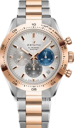 Chronomaster Sport Silverfärgad/18 karat roséguld Ø41 mm