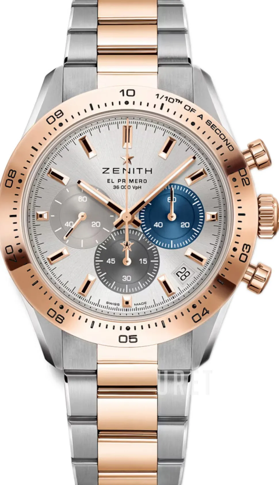 Chronomaster Sport Silverfärgad/18 karat roséguld Ø41 mm