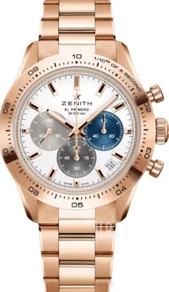 Chronomaster Sport Vit/18 karat roséguld Ø41 mm