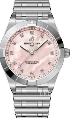 Chronomat 28 Rosa/Stål Ø28 mm