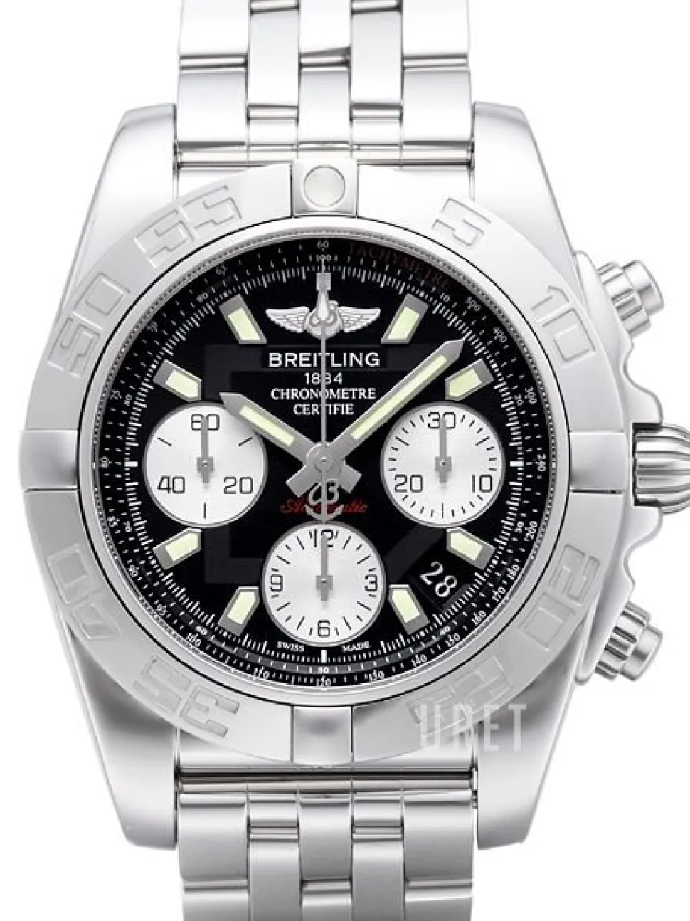 Chronomat 41 Svart/Stål Ø41 mm