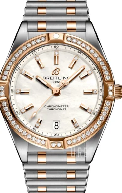 Chronomat 32 Vit/18 karat roséguld Ø32 mm