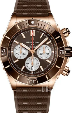 Chronomat B01 44 Brun/Gummi Ø44 mm