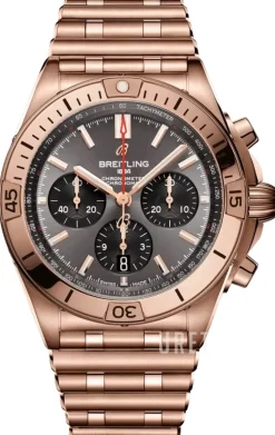 Chronomat B01 42 Grå/18 karat roséguld Ø42 mm