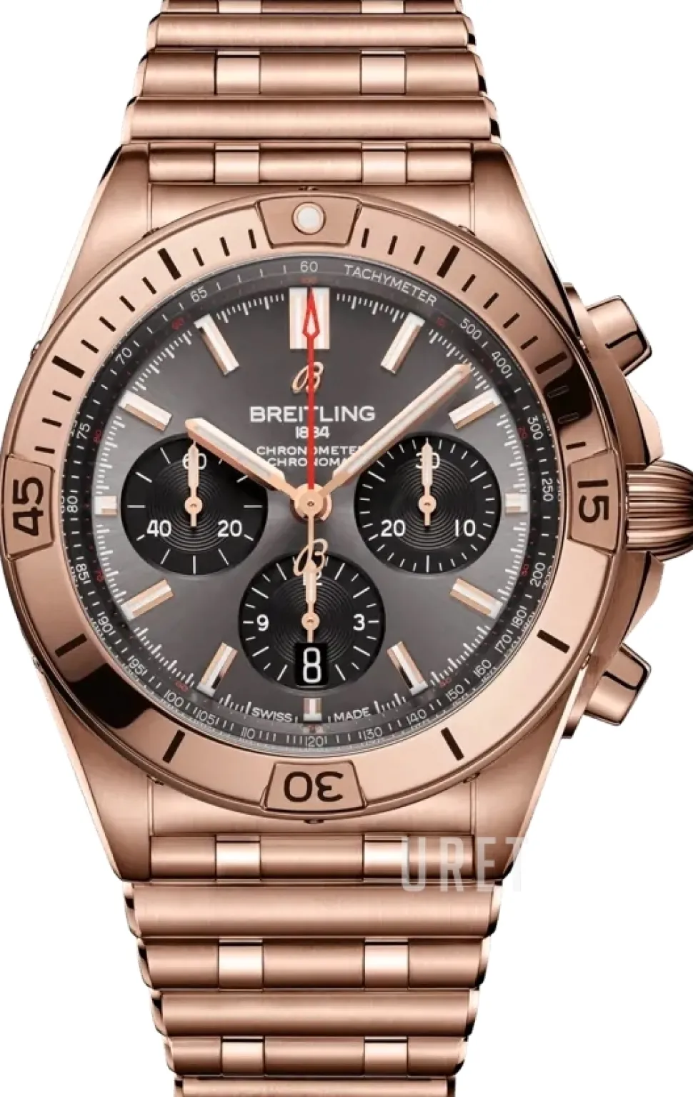 Chronomat B01 42 Grå/18 karat roséguld Ø42 mm