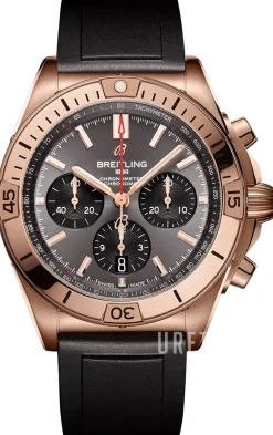 Chronomat B01 42 Grå/Gummi Ø42 mm