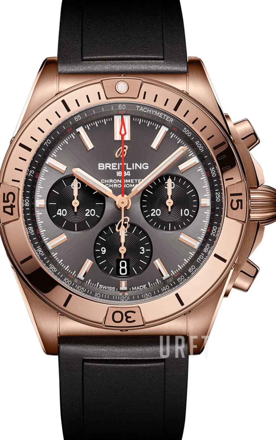 Chronomat B01 42 Grå/Gummi Ø42 mm