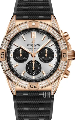 Chronomat B01 42 Silverfärgad/Gummi Ø42 mm