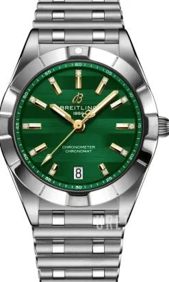 Chronomat 32 Six Nations Ireland Grön/Stål Ø32 mm