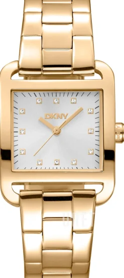 City Midi Silverfärgad/Guldtonat stål 35x27 mm