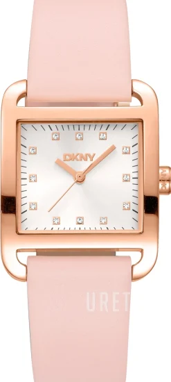 City Midi Silverfärgad/Läder 35x27 mm