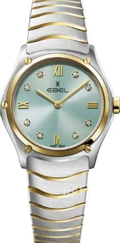 Classic Blå/18 karat gult guld Ø29 mm