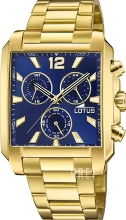 Classic Blå/Guldtonat stål Ø38 mm