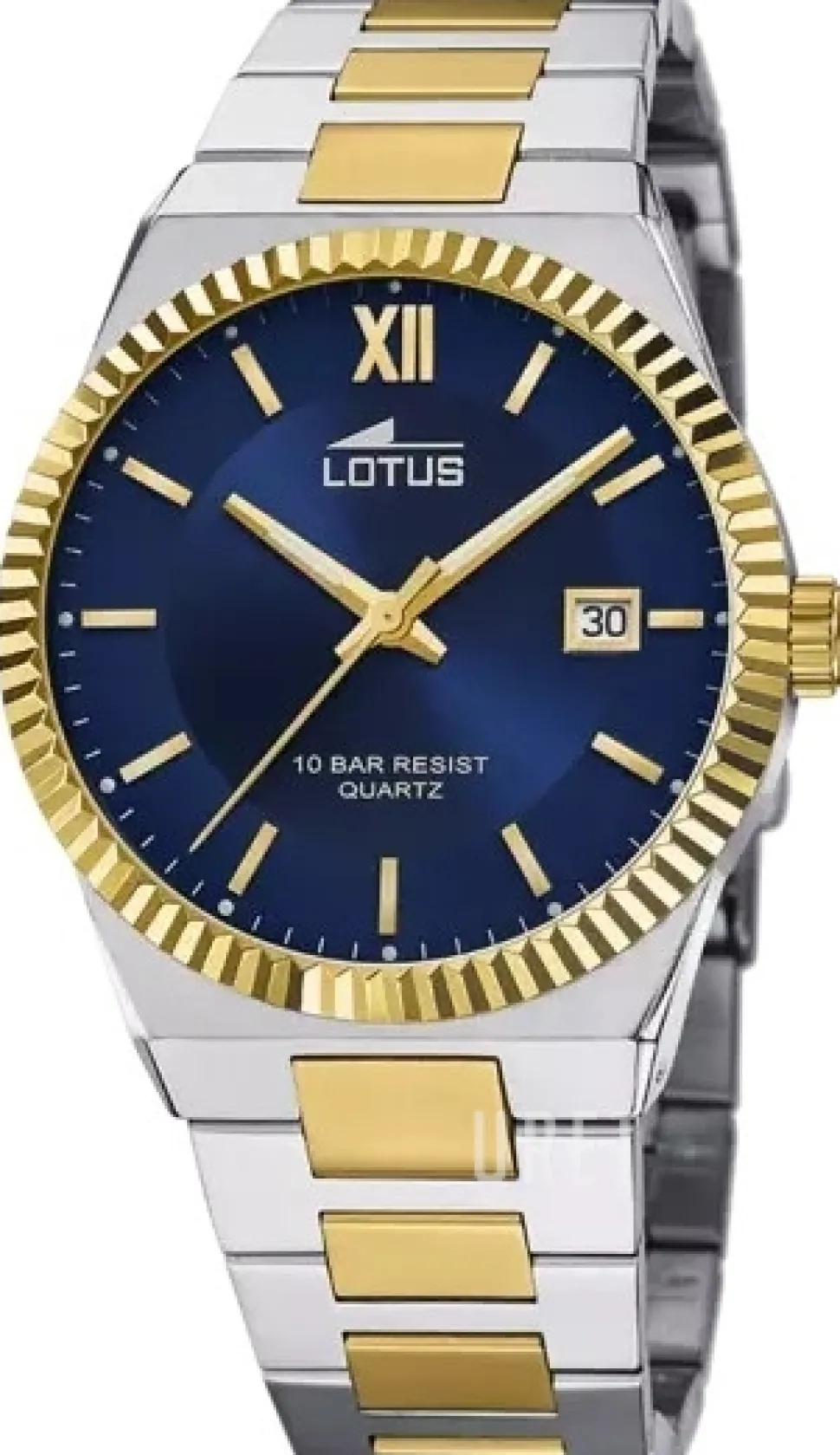 Classic Blå/Guldtonat stål Ø40 mm