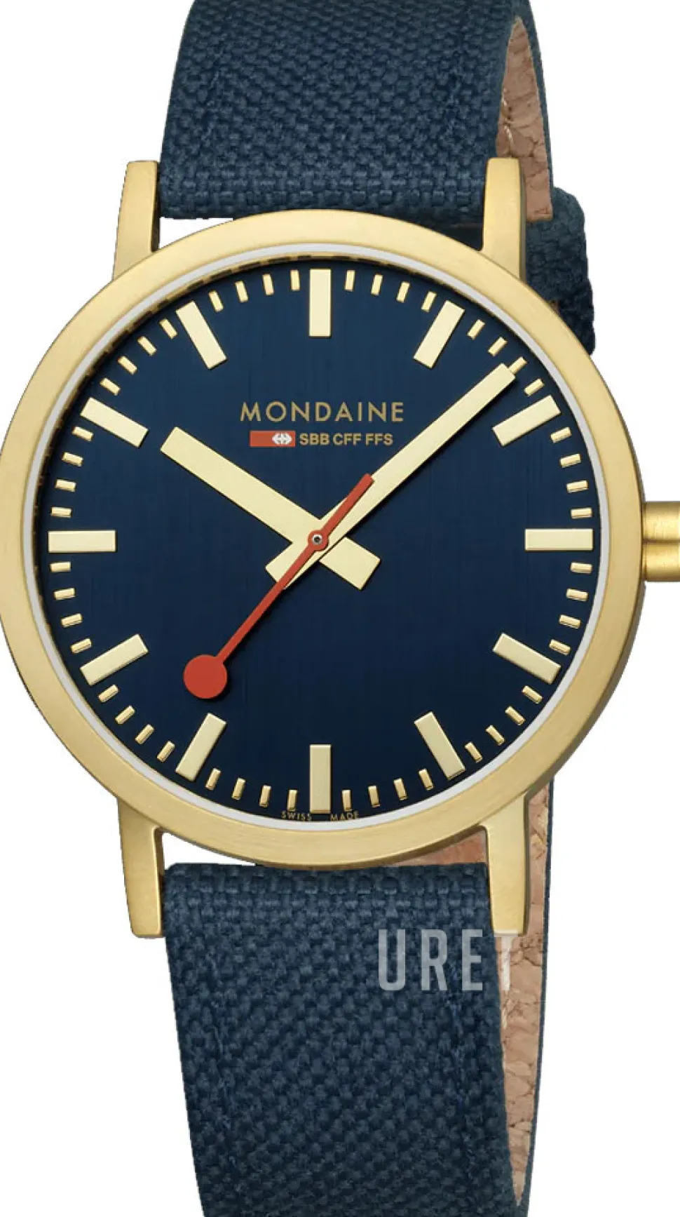 Classic Blå/Läder Ø40 mm