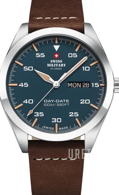 Classic Blå/Läder Ø42 mm