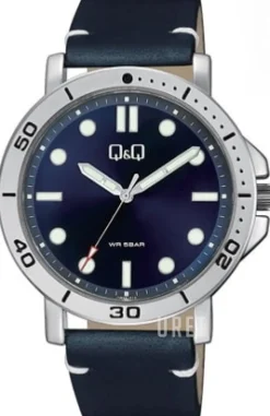 Classic Blå/Läder Ø42 mm