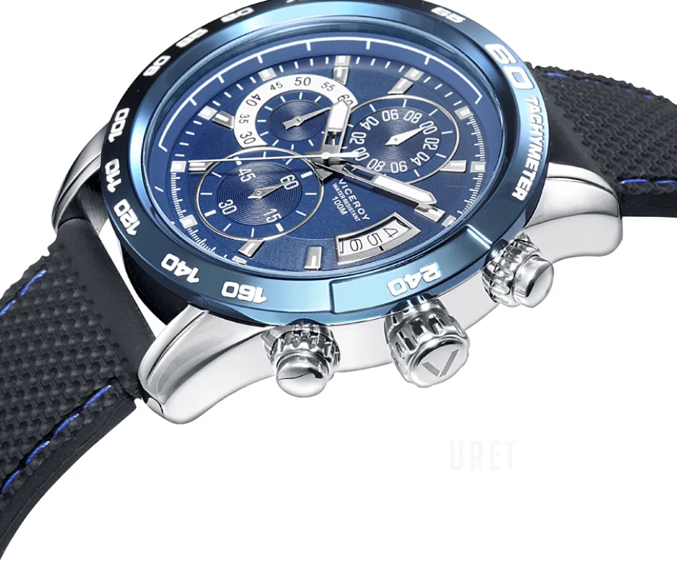 Classic Blå/Läder Ø45 mm