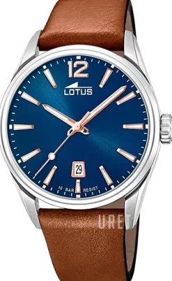 Classic Blå/Läder Ø42 mm