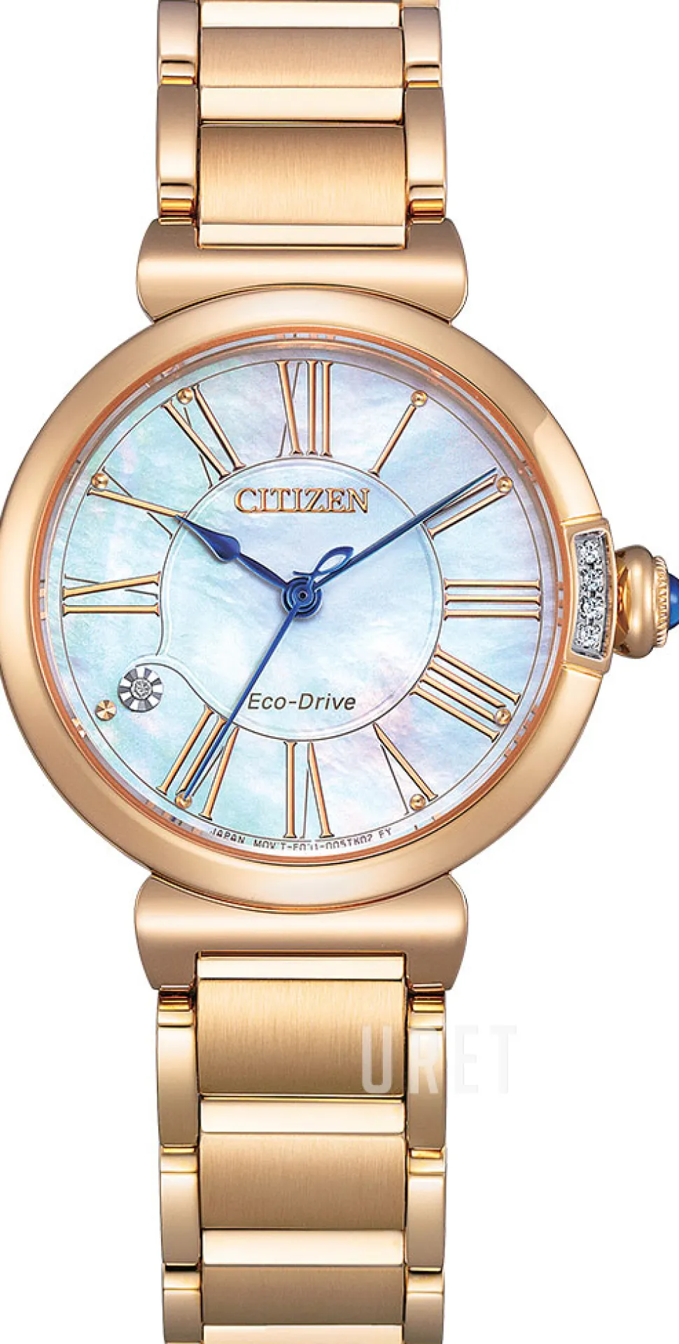 Classic Blå/Roséguldstonat stål Ø30 mm