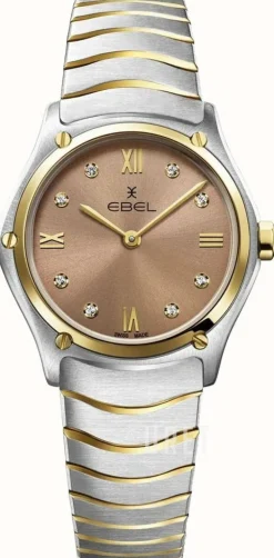 Classic Brun/18 karat gult guld Ø29 mm