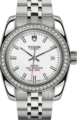 Classic Date Vit/Stål Ø28 mm