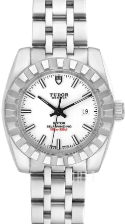 Classic Date Vit/Stål Ø28 mm