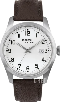 Classic Elegance Vit/Läder Ø42 mm