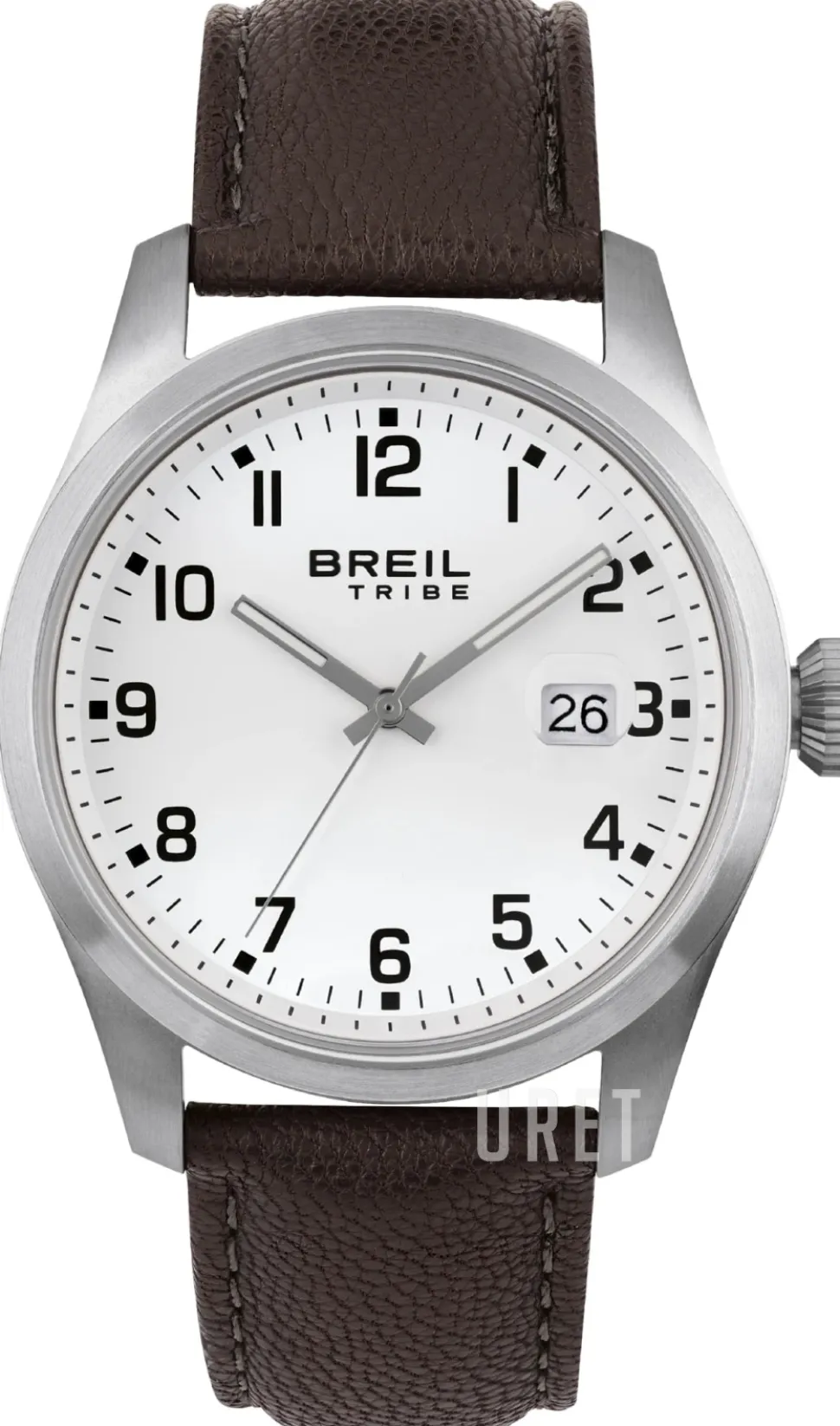 Classic Elegance Vit/Läder Ø42 mm