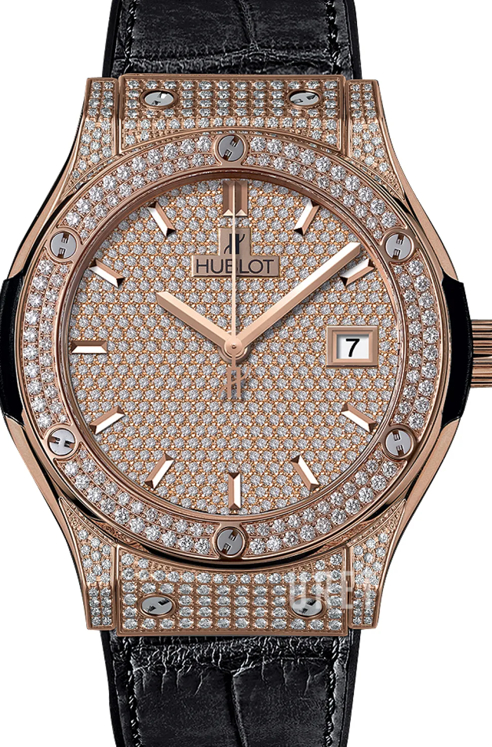 Classic Fusion Guldtonad/Läder Ø42 mm