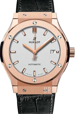 Classic Fusion Silverfärgad/Läder Ø45 mm