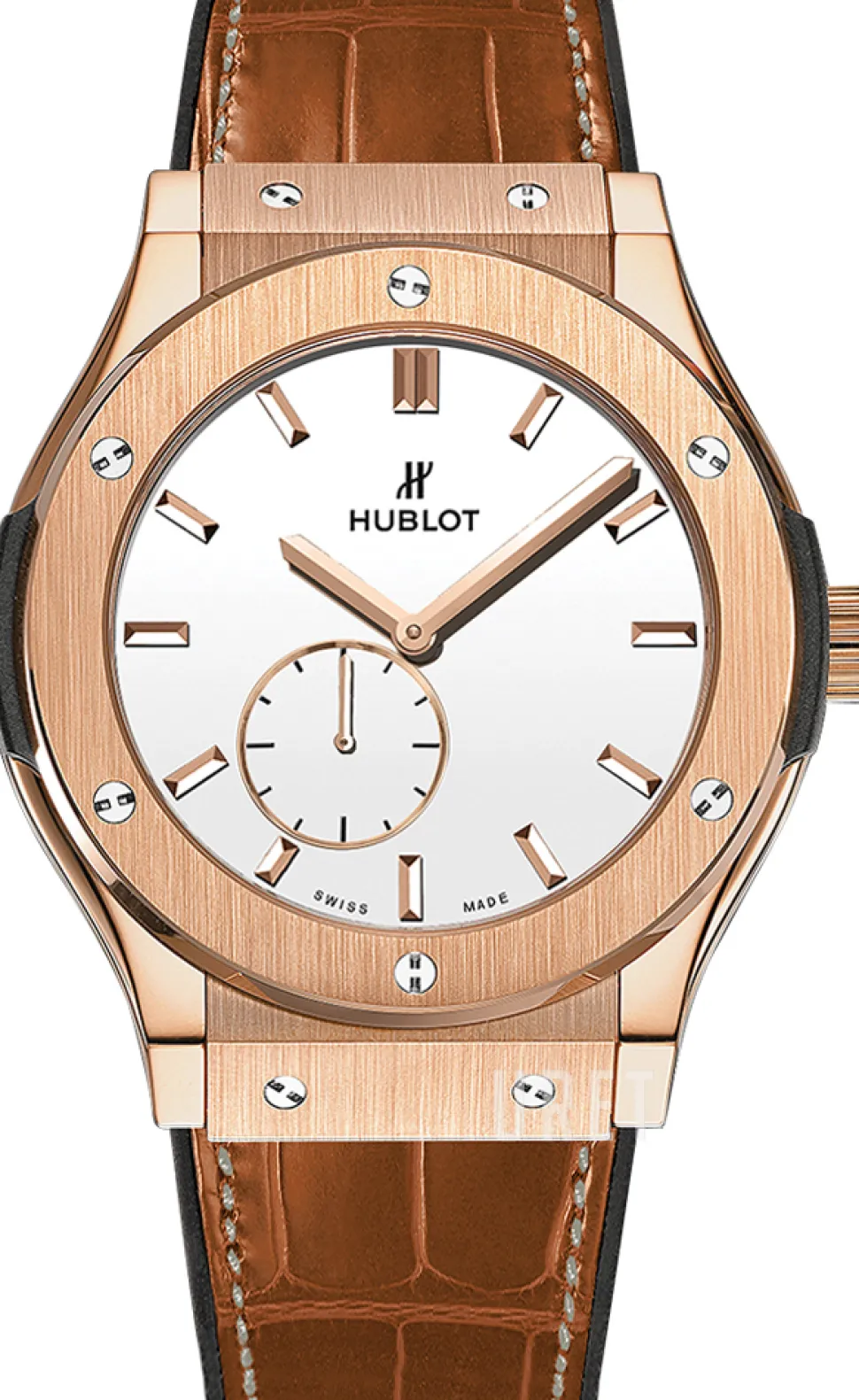 Classic Fusion Silverfärgad/Läder Ø45 mm