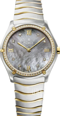 Classic Grå/18 karat gult guld Ø33 mm