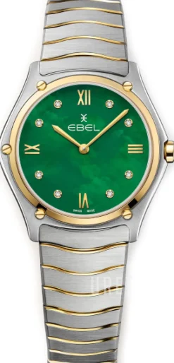 Classic Grön/18 karat gult guld Ø33 mm