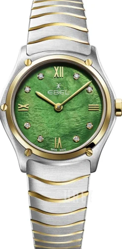 Classic Grön/18 karat gult guld Ø29 mm