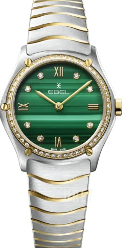 Classic Grön/18 karat gult guld Ø29 mm