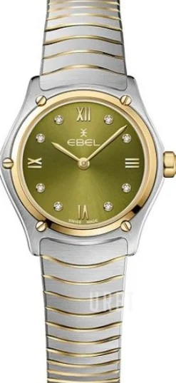 Classic Grön/18 karat gult guld Ø24 mm