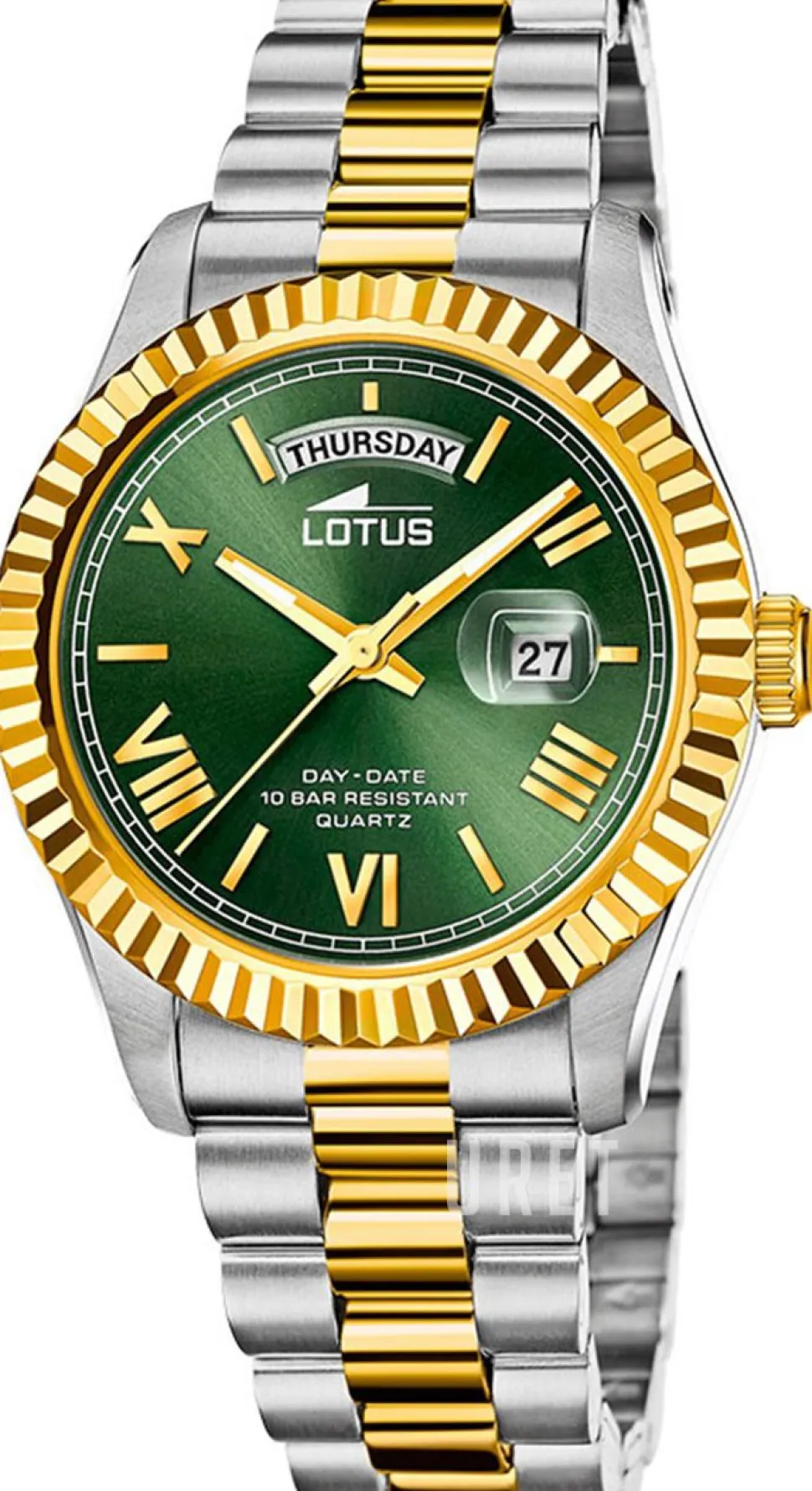 Classic Grön/Guldtonat stål Ø41.5 mm