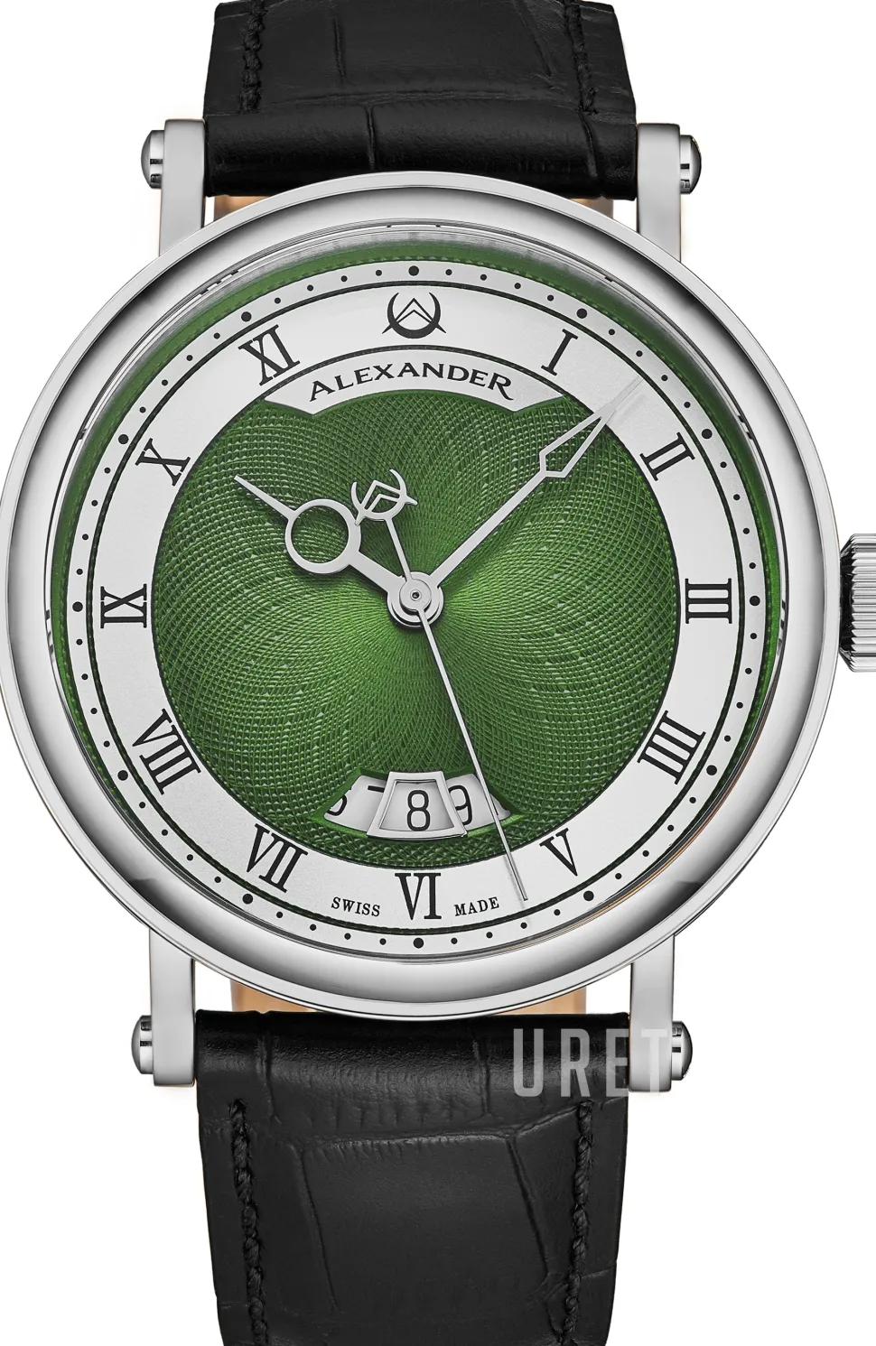 Classic Grön/Läder Ø43 mm