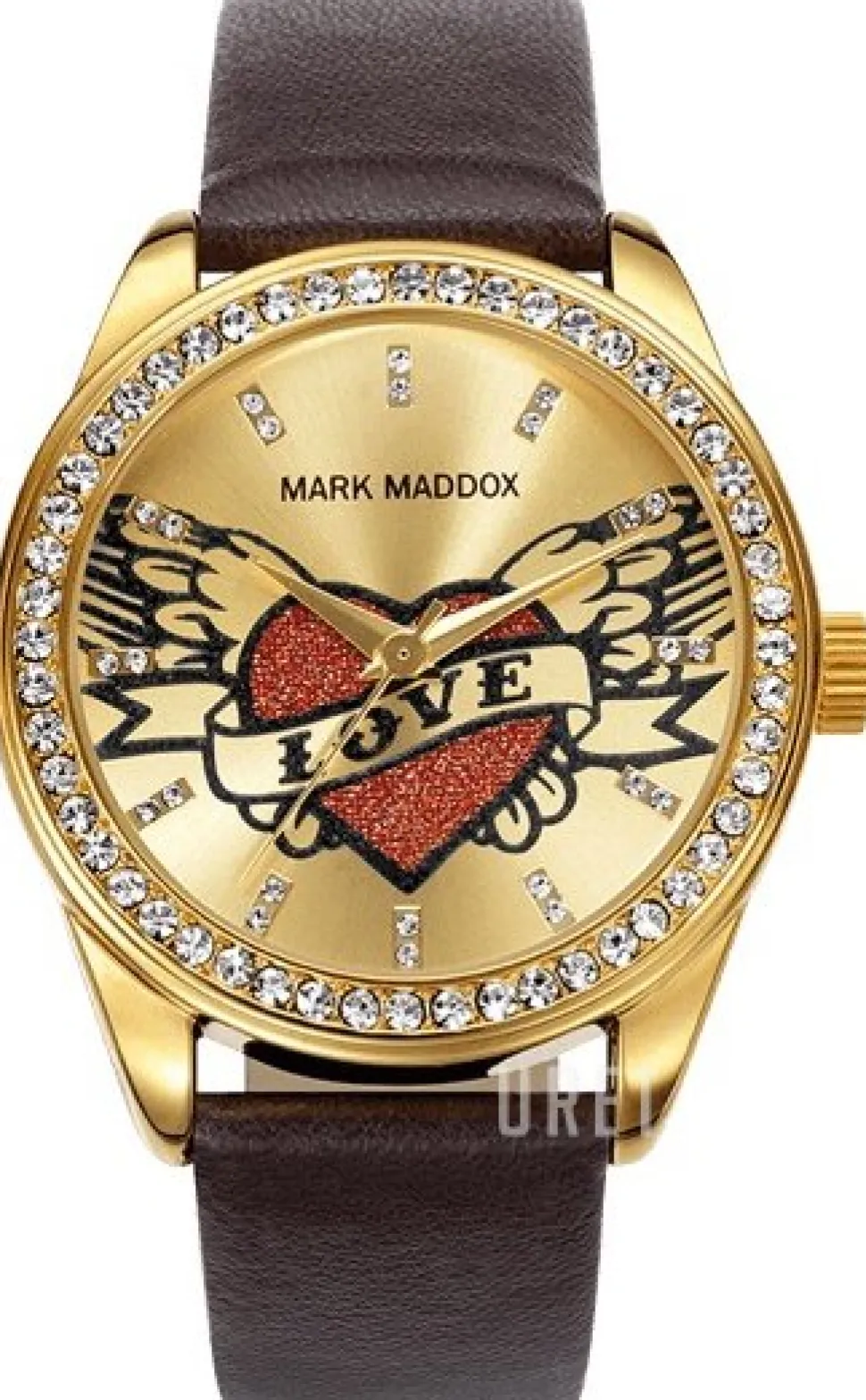 Classic Guldtonad/Läder Ø38 mm