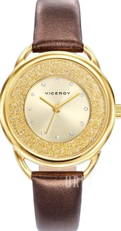 Classic Guldtonad/Läder Ø32 mm