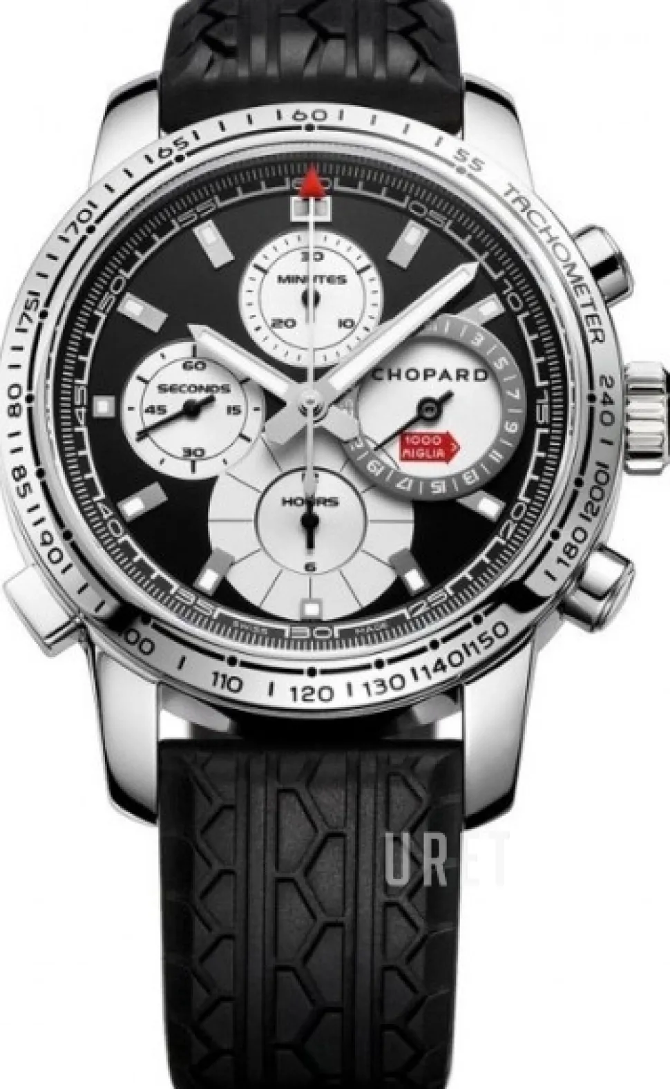 Classic Racing 1000 Miglia Second Limited Edition Svart/Gummi Ø44 mm