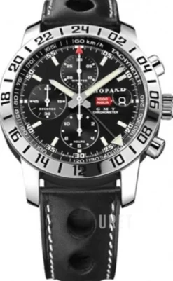 Classic Racing GMT Chrono Svart/Läder Ø42.5 mm