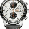 Classic Racing Grand Prix De Monaco Historique Silverfärgad/Läder Ø42.5 mm