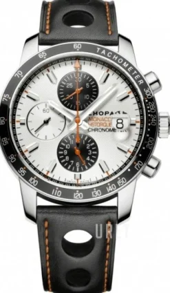 Classic Racing Grand Prix De Monaco Historique Silverfärgad/Läder Ø42.5 mm