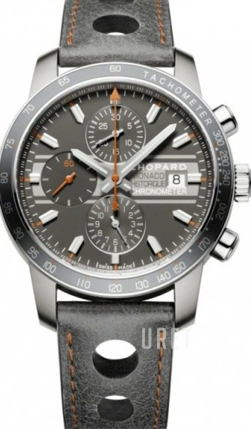 Classic Racing Grand Prix De Monaco Historique Grå/Läder Ø42.4 mm